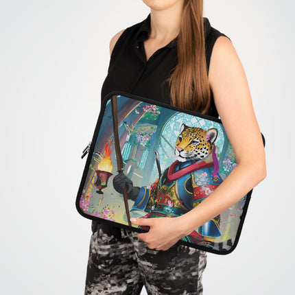 Cyberpunk Leopard Laptop Sleeve