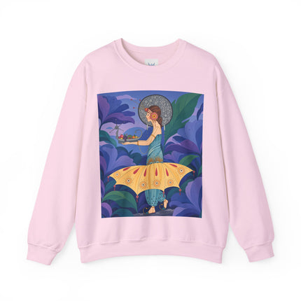 🦋🌿 The Butterfly Garden Offering Crewneck Sweatshirt – Art Deco Botanical Fantasy