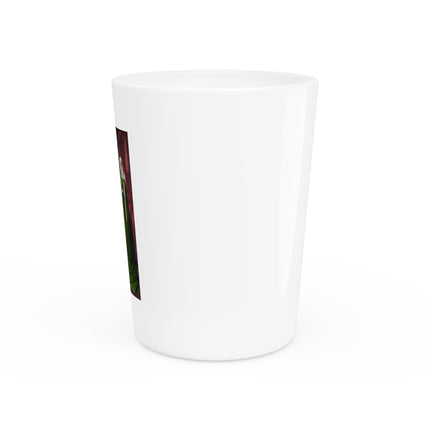 Arnolfini Portrait by Jan Van Eyck Ceramic Shot Glass