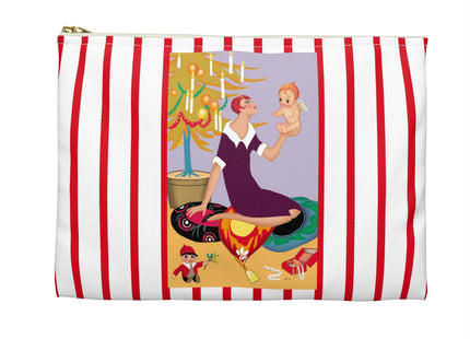 Art Deco Christmas Accessory Pouch