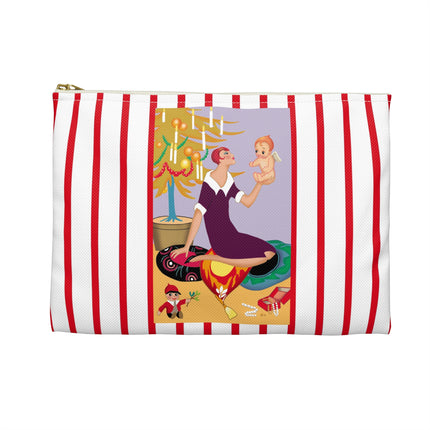 Art Deco Christmas Accessory Pouch
