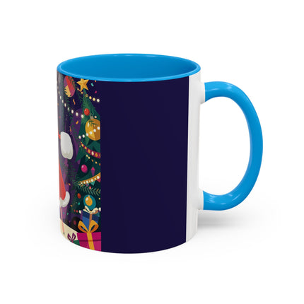 🎄❄️ The Christmas Snowball Dance Colorful Mug – Whimsical Holiday Fashion Fantasy