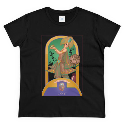 October & Opal, Tourmaline (from the Gem Series) by Sofia Chiostri Women's Midweight Cotton Tee