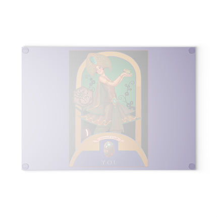 October & Opal, Tourmaline Zodiac Glass Cutting Board