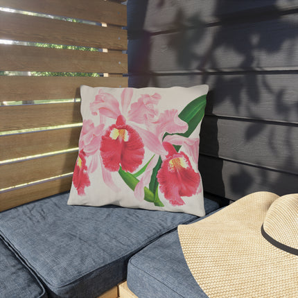 Cattleya Gigas by Jean Jules Linden Outdoor Pillows