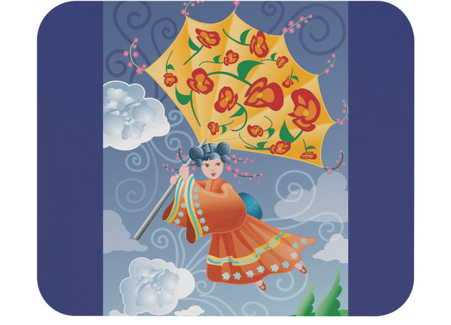 Flight of Blossoms Mouse Pad, Rectangle