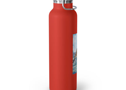Playful Waves and Fashion Follies Copper Vacuum Insulated Bottle, 22oz