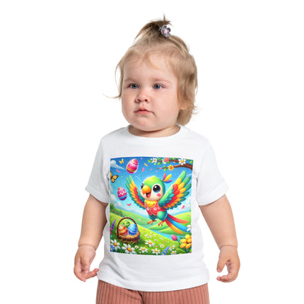 Easter Parrot Baby Short Sleeve T-Shirt