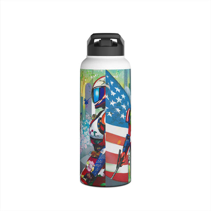 Fashion Cyberpunk CIA Robots Stainless Steel Water Bottle