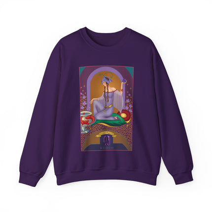 February & Amethyst (from the Gem Series) by Sofia Chiostri Heavy Blend™ Crewneck Sweatshirt