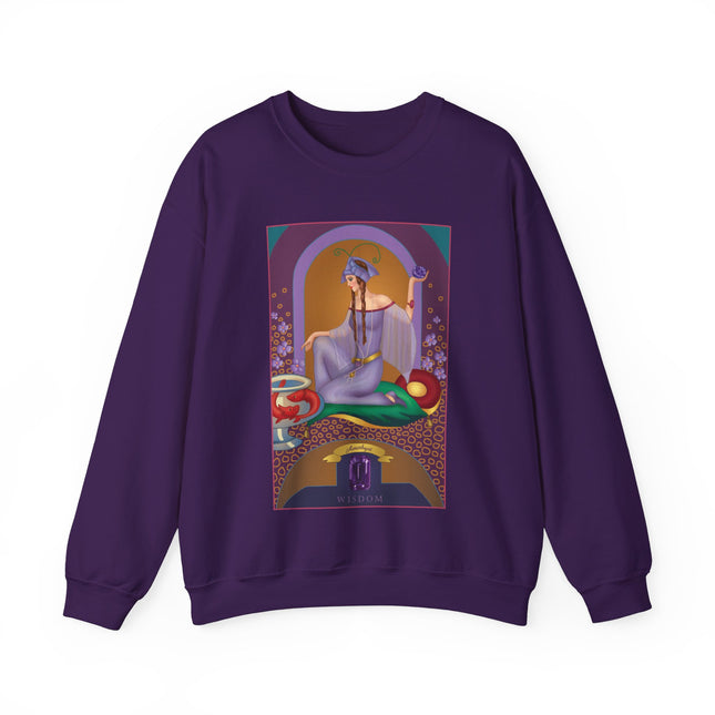 February & Amethyst (from the Gem Series) by Sofia Chiostri Heavy Blend™ Crewneck Sweatshirt