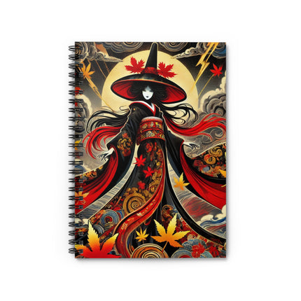 Kabuki Witch Spiral Notebook - Ruled Line
