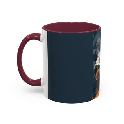 Flame of the Tempest Colorful Mugs – Fiery Storm & Dramatic Elegance