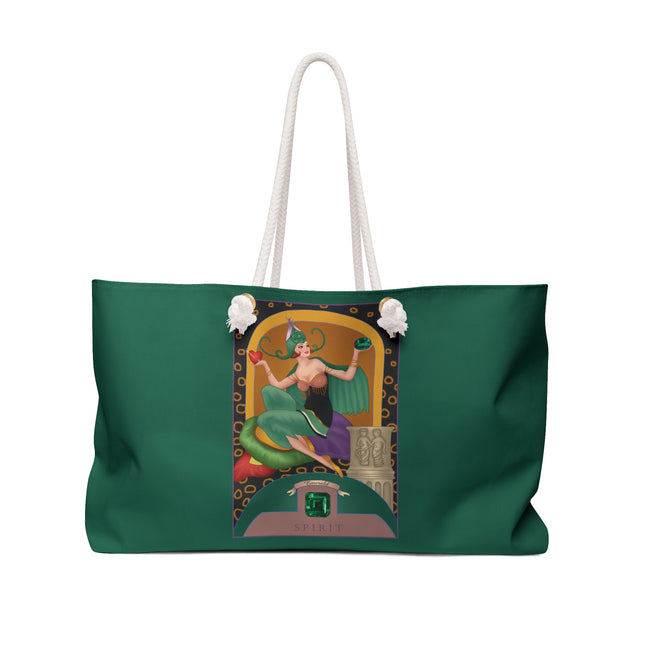 May & Emerald (from the Gem Series) by Sofia Chiostri Weekender Bag