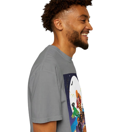 Moonlit Pirate Halloween Unisex Garment-Dyed T-shirt