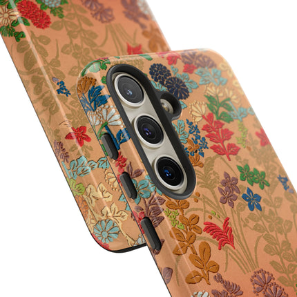 Ornamental Japanese Flower Pattern Phone Cases