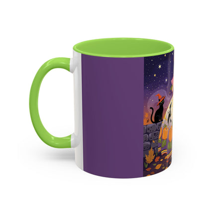 🎃🌙 The Pumpkin Moon Dress Colorful Mug – Whimsical Halloween Fashion
