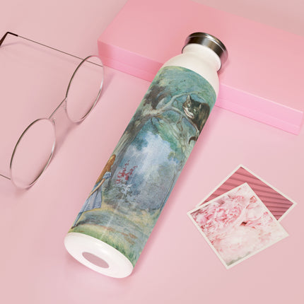 “I growl when I’m pleased, and wag my tail when I’m angry” by Sir John Tenniel Slim Water Bottle