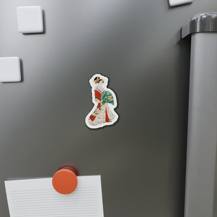 Japanese Woman by Hosoda Eishi Die-Cut Magnets (5 Sizes)