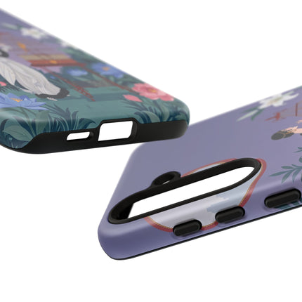 🌸🐦 The Lady Of The Garden Birdcage Phone Case – Art Deco Floral Elegance