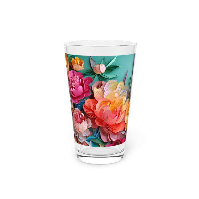 Peonies in Full Bloom Glass, 16oz