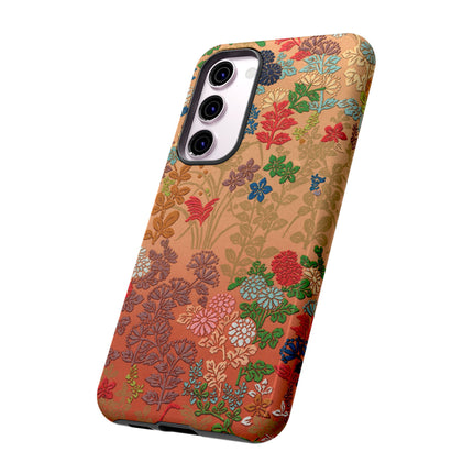 Ornamental Japanese Flower Pattern Phone Cases