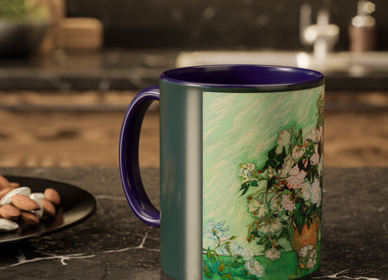 Roses by Vincent Van Gogh Colorful Mugs (11oz, 15oz)