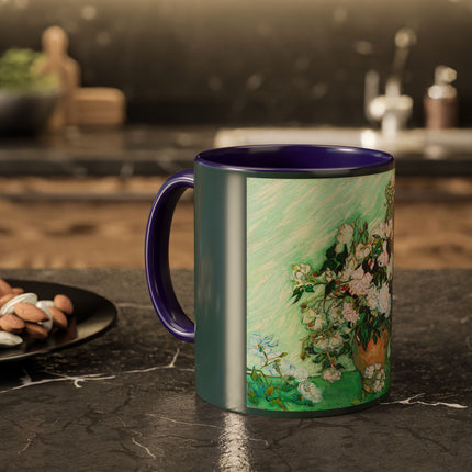 Roses by Vincent Van Gogh Colorful Mugs (11oz, 15oz)