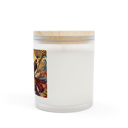 Theatrical Mouse on a Mission Frosted Candle