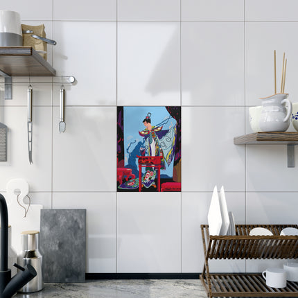 A Visual Journey by Umberto Brunelleschi Ceramic Tile