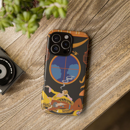 Art Deco Lounge Phone Case – Opulent Smoke & Timeless Glamour