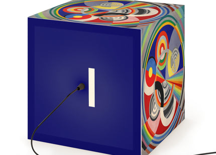 Rythme No. 1 by Robert Delaunay Light Cube Lamp