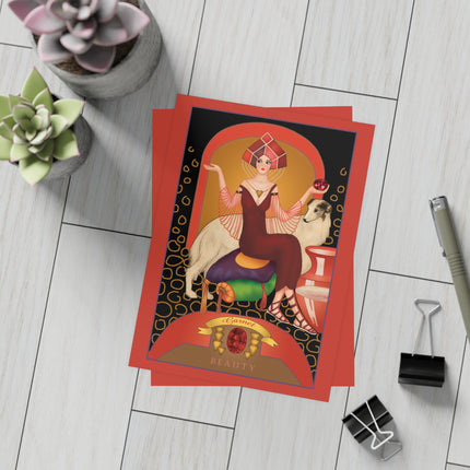 January & Garnet (from the Gem Series) by Sofia Chiostri Postcards (envelopes included) - Bundles of 10, 30, 50 Pieces
