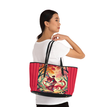 The Dragon Fairy’s Dance PU Leather Shoulder Bag