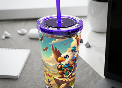 Watchful Guardian Sunsplash Tumbler with Straw, 16oz