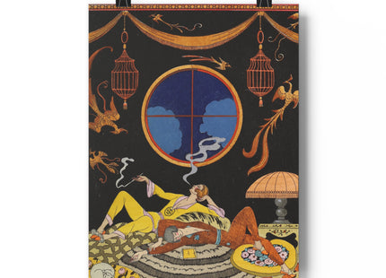 La paresse (Laziness) by George Barbier Giclée Art Print