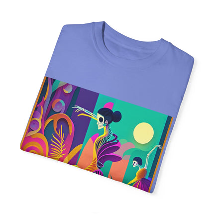 Dance of the Skeleton Ballerinas Unisex Garment-Dyed T-shirt