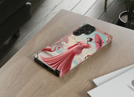 Petals, Porcelain, and Flamingos Phone Cases
