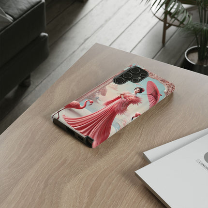 Petals, Porcelain, and Flamingos Phone Cases