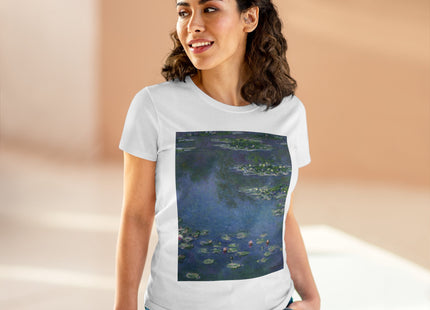 Water Lilies by Claude Monet Women's Midweight Cotton Tee