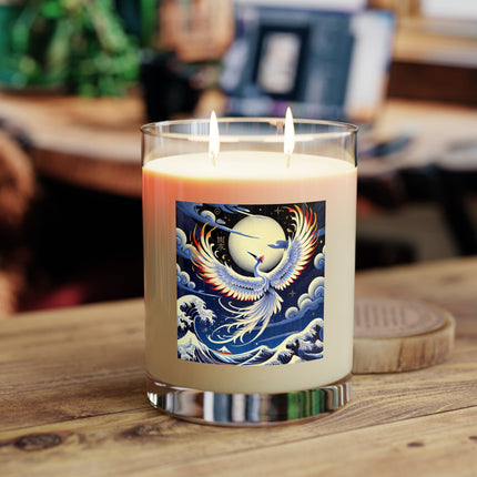 Majestic White Crane Scented Candle