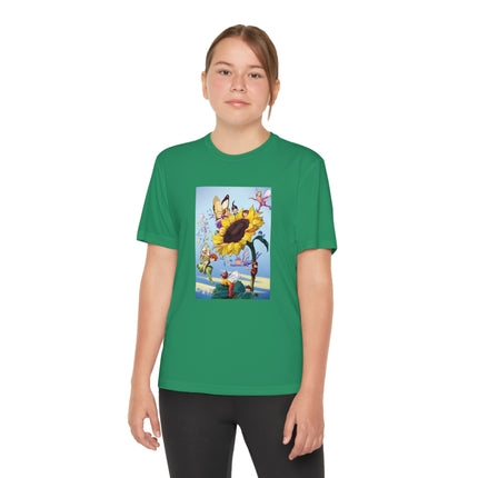 Sunflower Fairies by Margaret Tarrant Youth Competitor Tee – Golden Garden Magic & Storybook Wonder