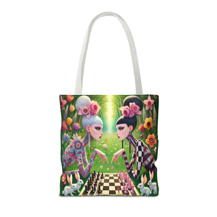 The Spring Gambit: A Fairy’s Move Tote Bag – Whimsical Chess & Spring Magic