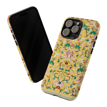 Yellow Botanical Pattern by Owen Jones Phone Cases