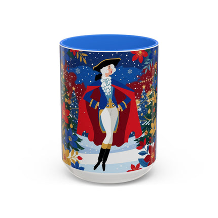 🎭❄️ The Christmas Masquerade Lady Colorful Mug – Art Deco Holiday Fantasy