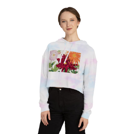 Dahlia by Tanigami Kônan Women’s Cropped Hooded Sweatshirt