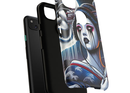 Geisha’s Black Ink Tears Phone Cases