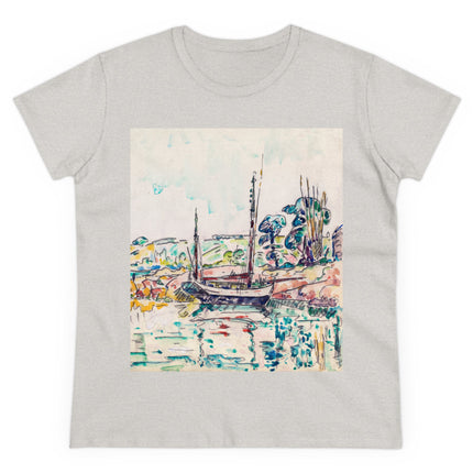Concarneau by Paul Signac Women's Midweight Cotton Tee