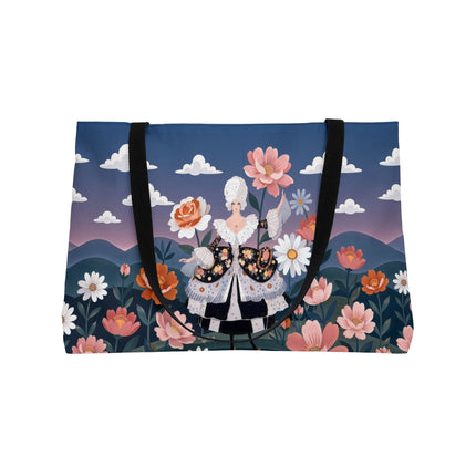 🌸🎀 The Grand Floral Promenade Weekender Tote Bag – Art Deco Fashion Fantasy