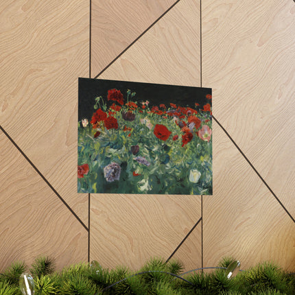 Poppies (A Study of Poppies for Carnation, Lily, Lily, Rose) by John Singer Sargent Matte Horizontal Posters